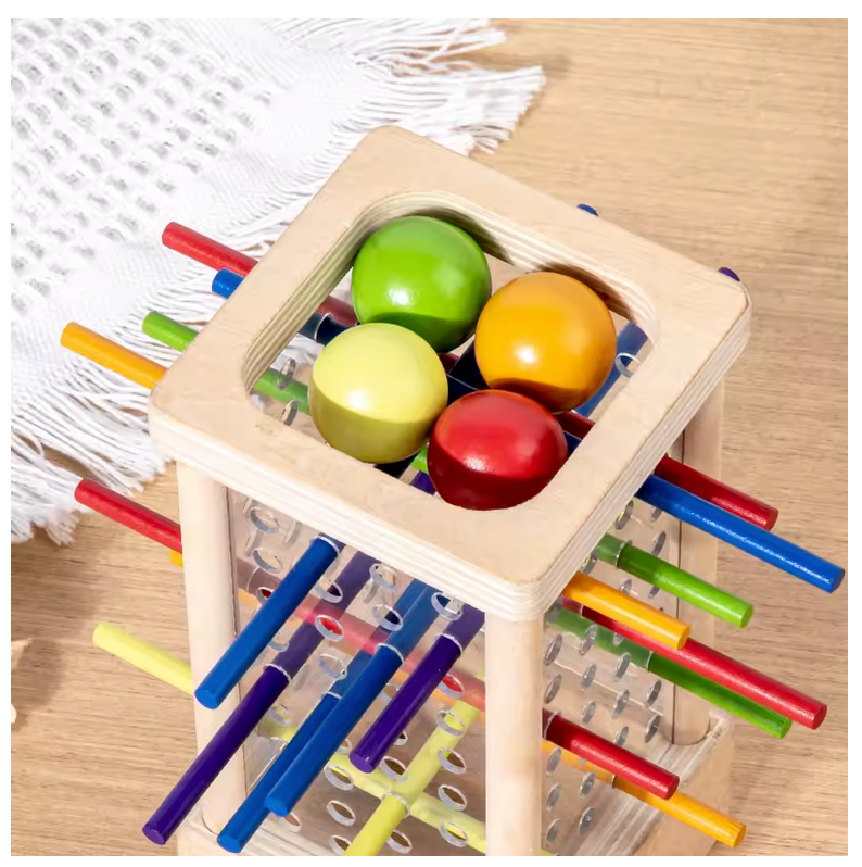 Jouets en bois Montessori d'interaction Parent-enfant.